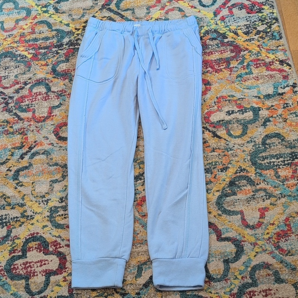 Free People‎ Movement Womens  Work It Out Jogger Pants Pale Blue